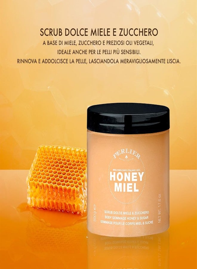 Perlier Honey Miel Scrub Corpo Dolce Miele e Zucchero Gommage Corpo 500gr, Made in Italy [Italian Import] - Image 2